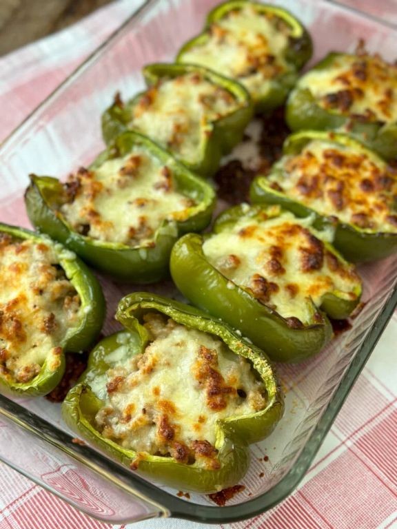 Smokehouse Sausage and Cheddar-Stuffed Peppers