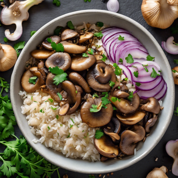 Mushroom and Thyme Wild Rice Bowl