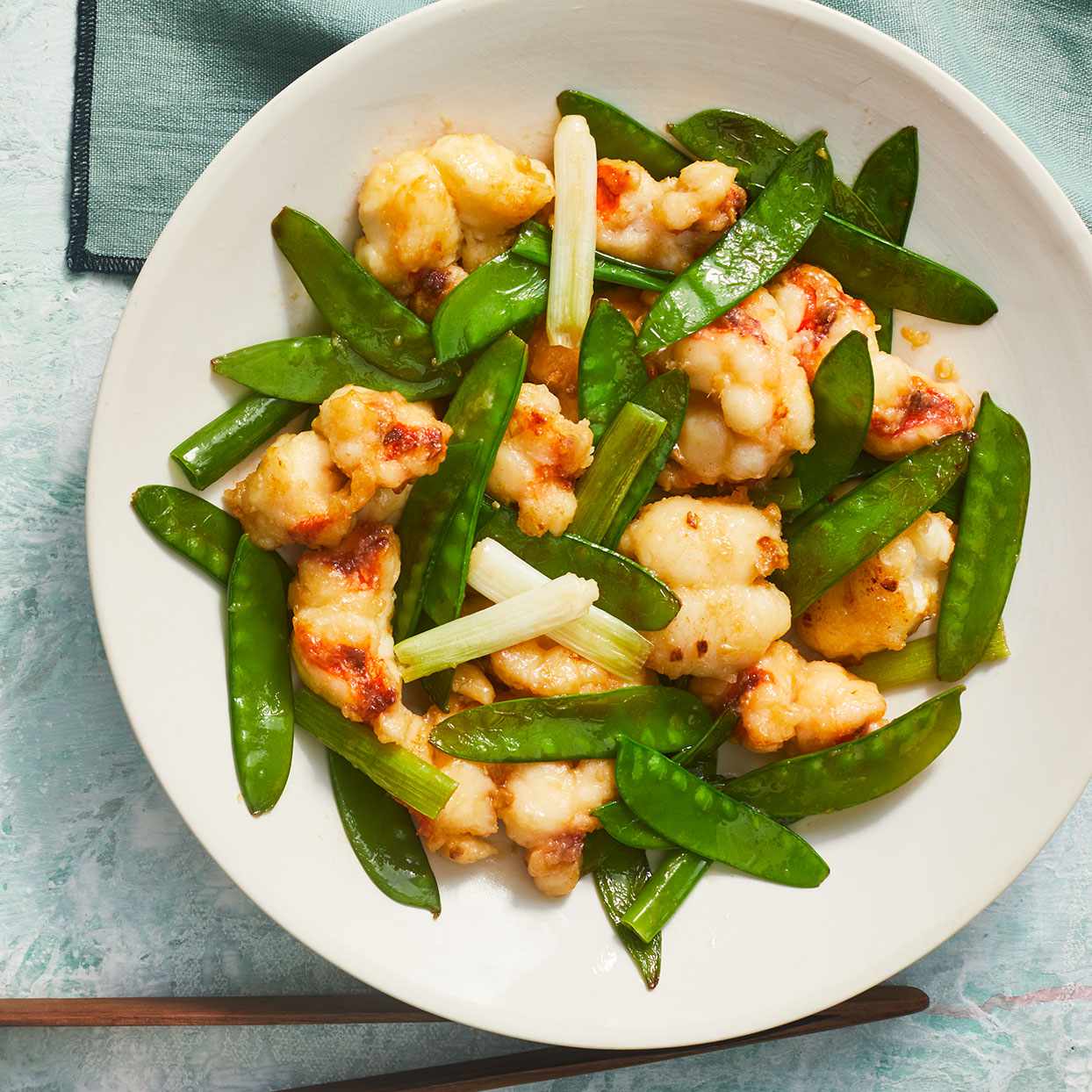 Hidden Ginger and Scallion Seafood Stir Fry