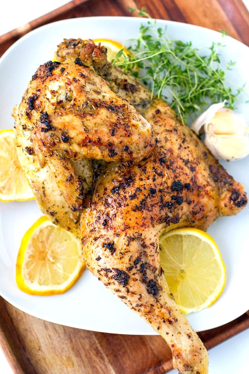 Oven-Roasted Greek Chicken with Lemon and Garlic