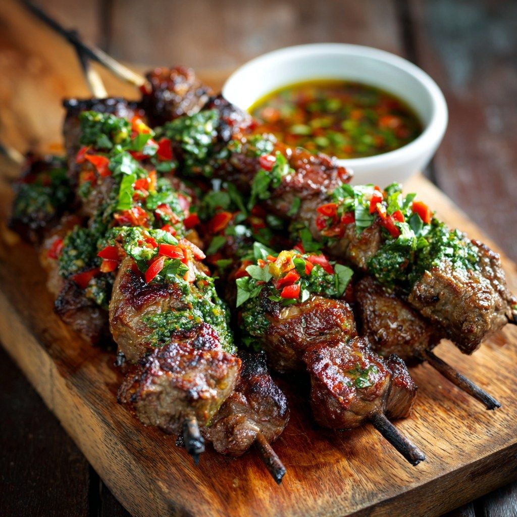 Temperature-Controlled Mediterranean Lamb Skewers