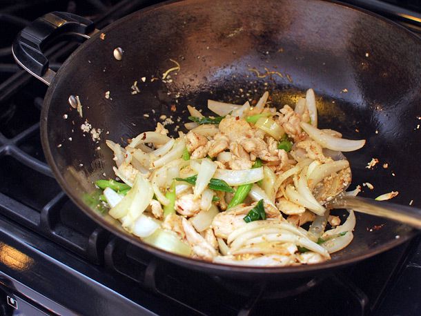 Wok-Seared Cantonese-Chicken with Ginger and Scallions