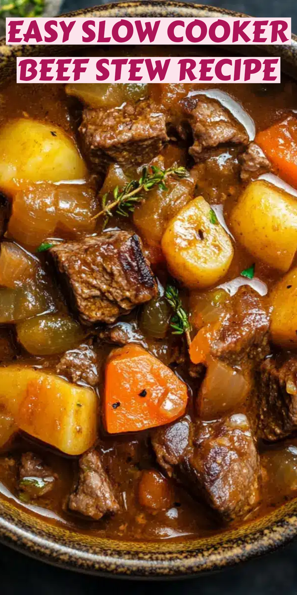 Voice-Controlled Slow Cooker Beef Stew with Root Vegetables