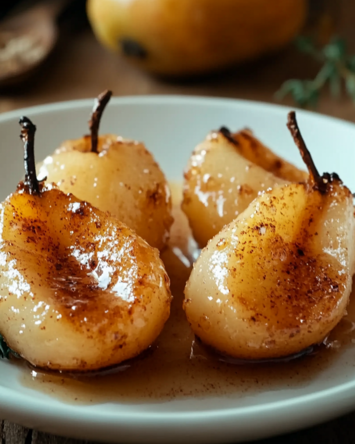 Oven-Roasted Pears with Honey and Cinnamon