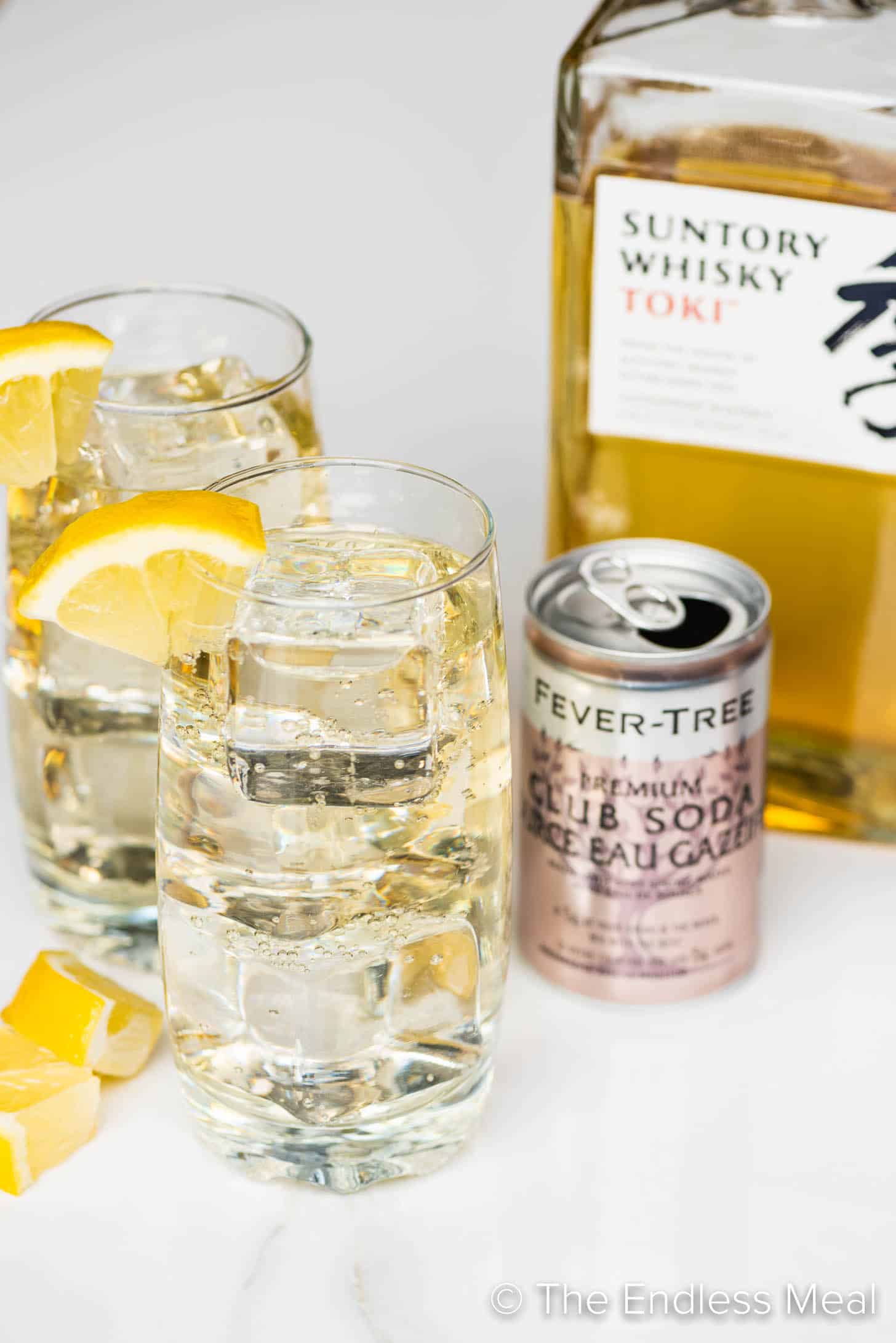 Citrus-Infused Whiskey Highball with Soda and Orange Bitters