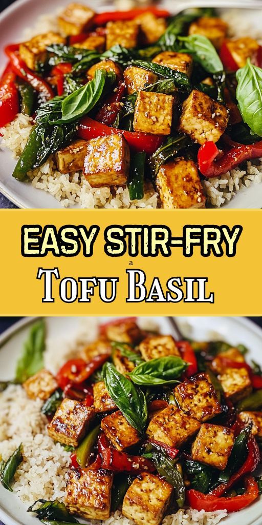 Stir-Fried Tofu with Gel-Infused Cooling Basil Sauce