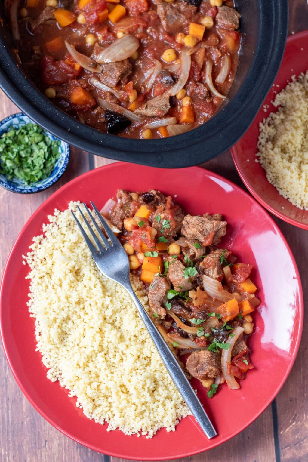Voice-Activated Slow Cooker Moroccan Lamb Stew