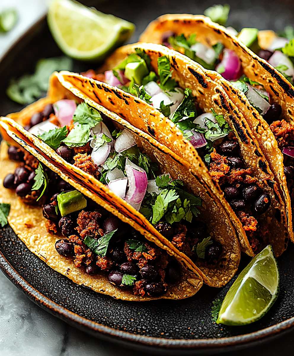 Sleep Number Inspired Mexican Black Bean Tacos