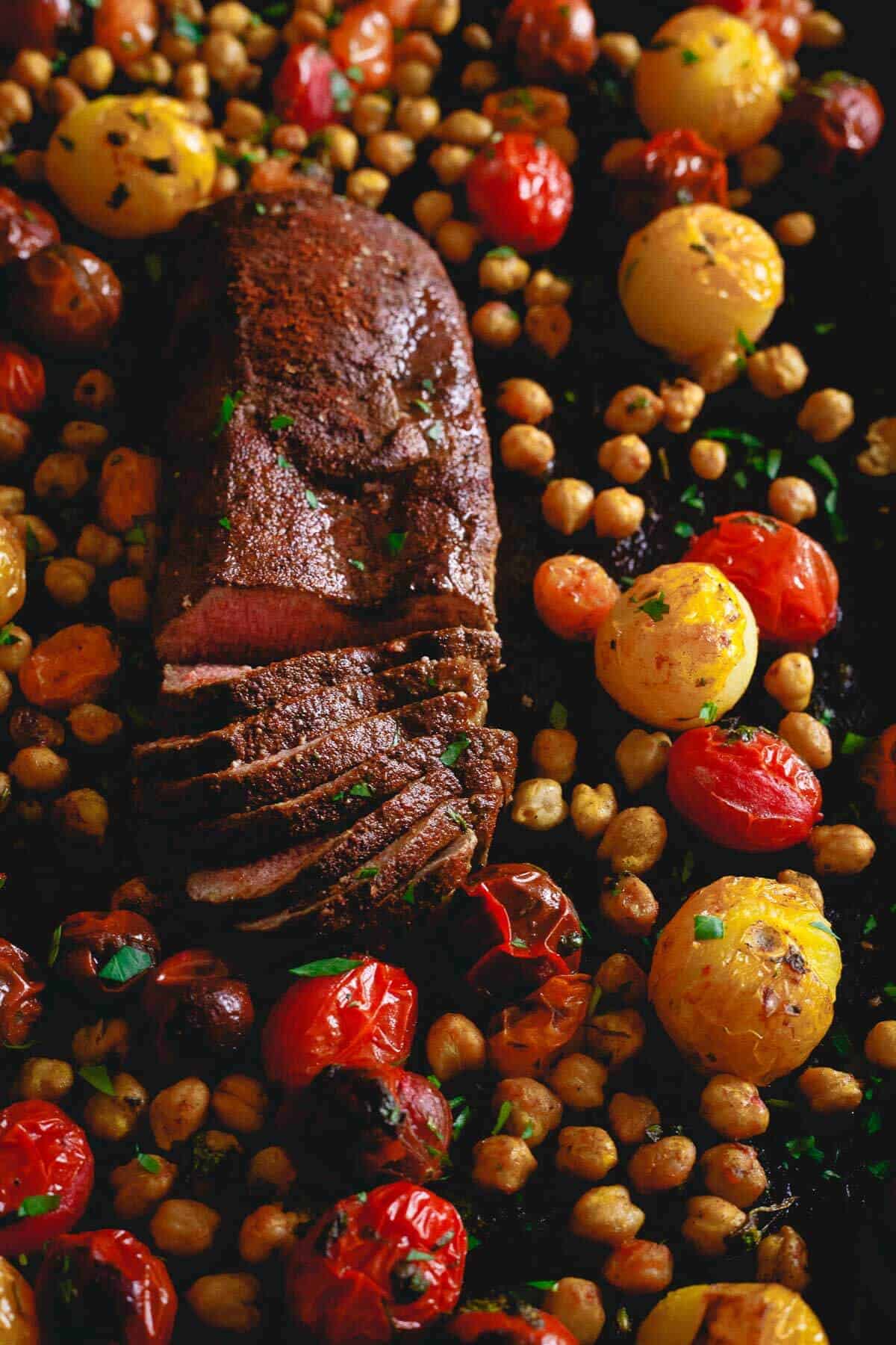 Voice-Activated Mediterranean Lamb Sheet Pan