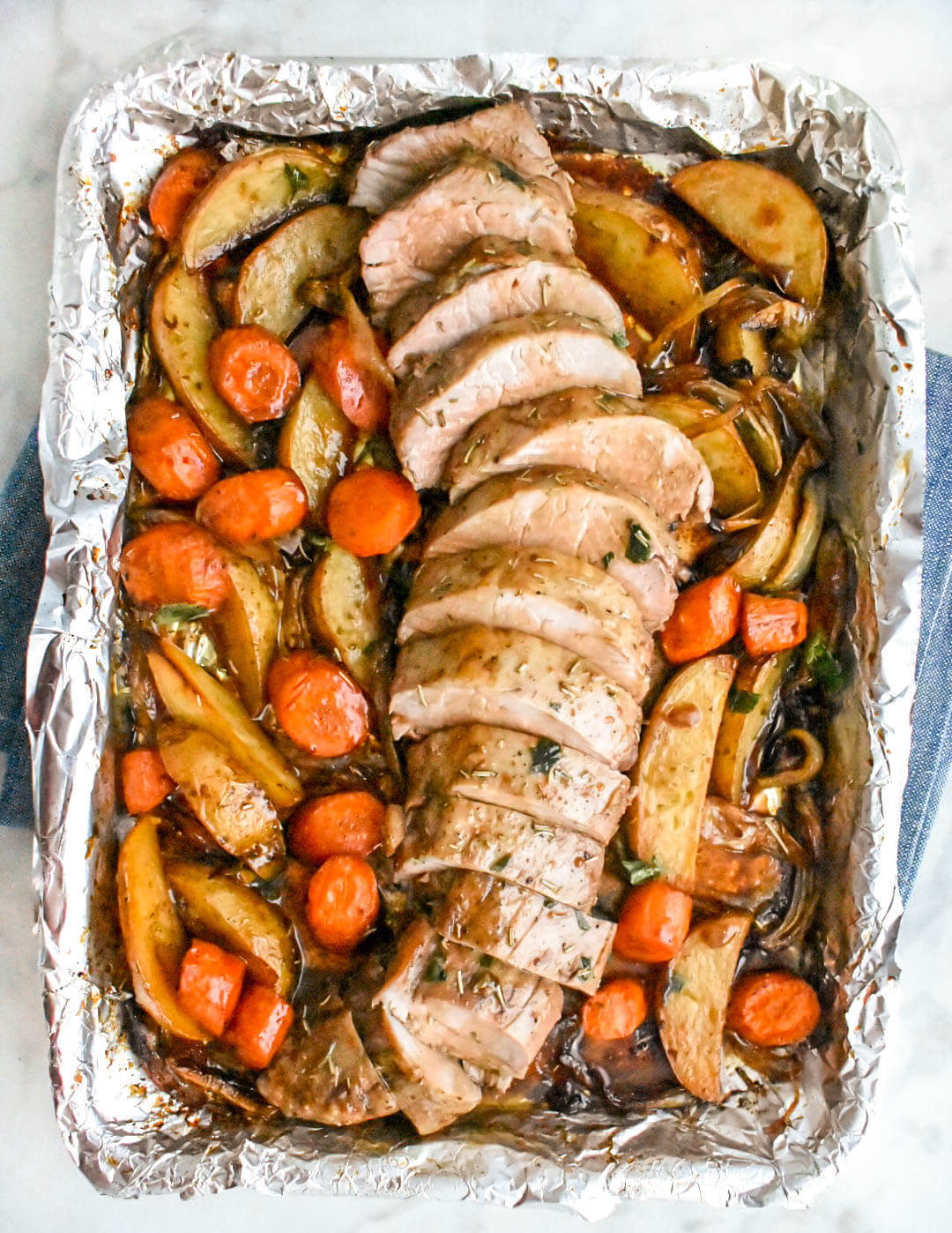 Smart Bed Inspired Sheet Pan Herb-Roasted Pork Tenderloin