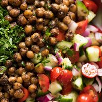 Smart Bed Inspired Mediterranean Chickpea Salad