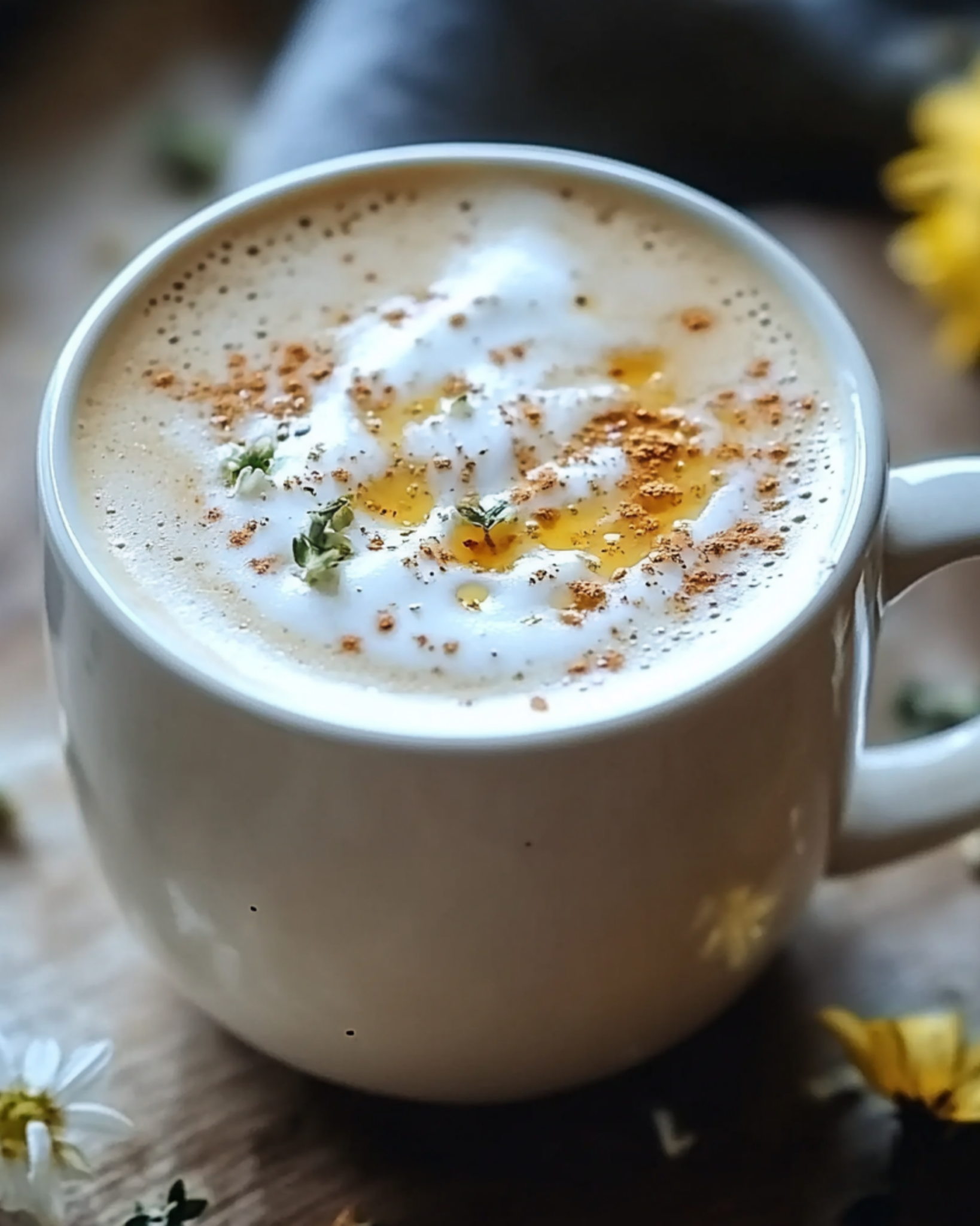 Tempur-Pedic Inspired Sleep-Boosting Chamomile Honey Latte