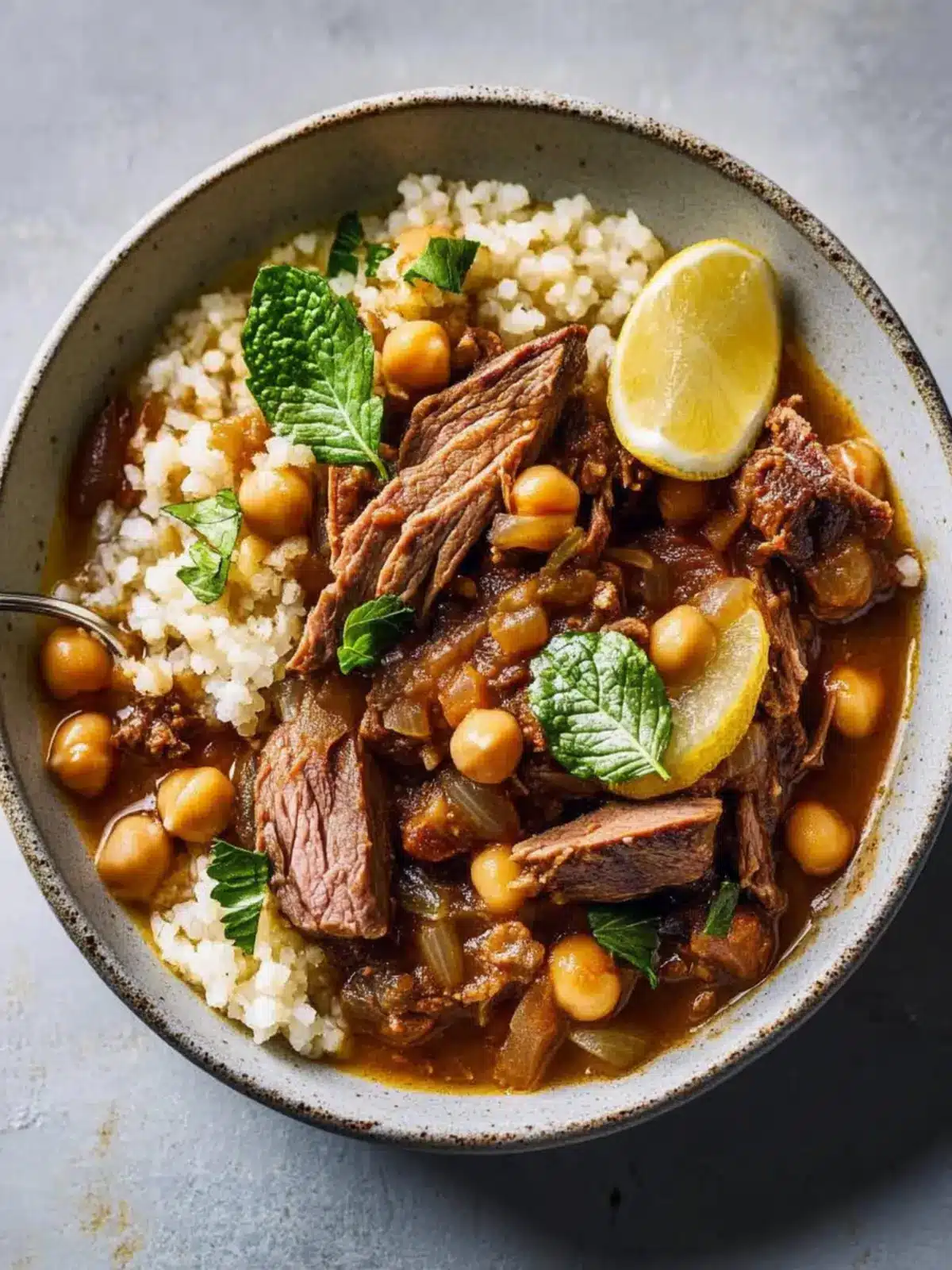 Slow-Cooked Lamb with Aromatic Spices and Chickpeas