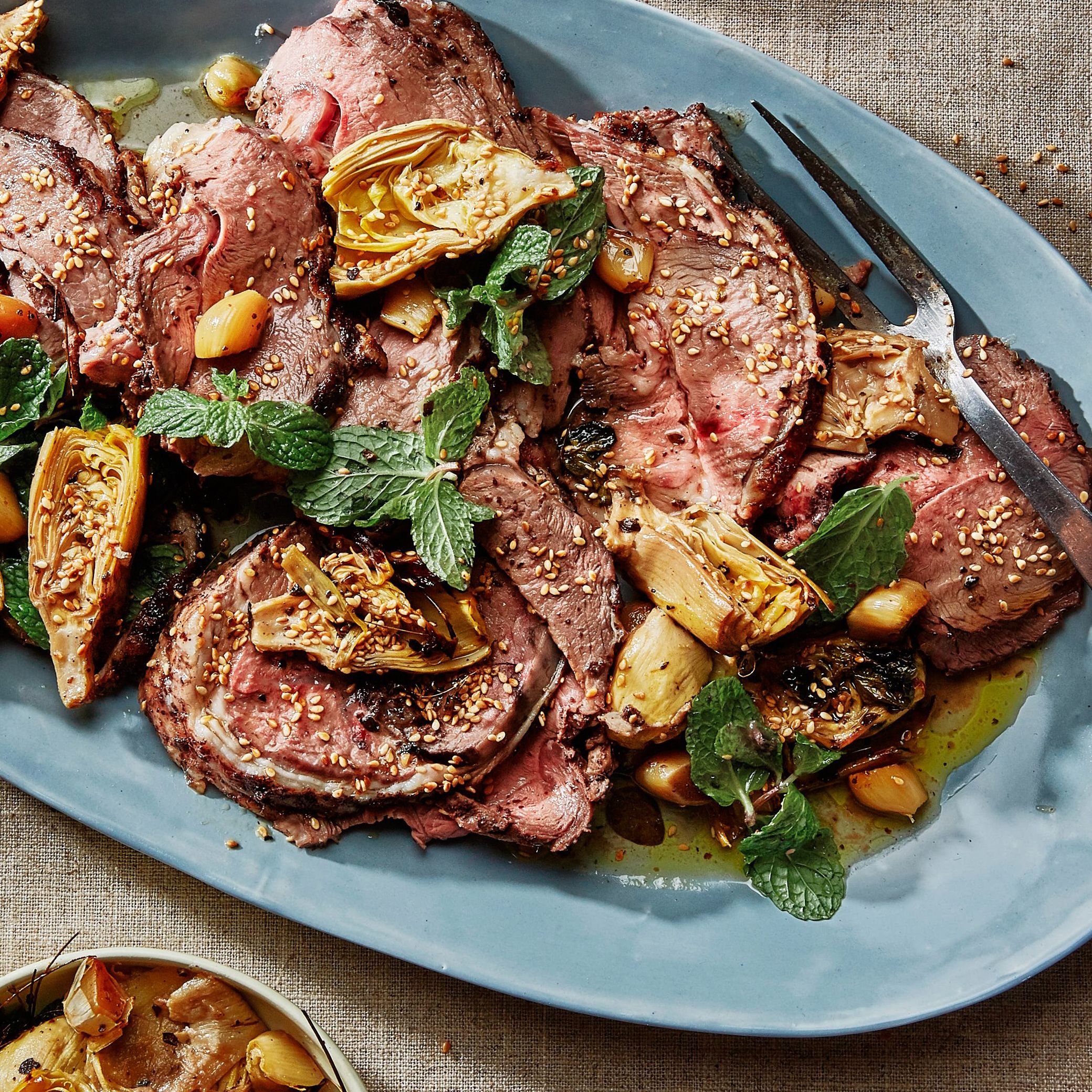 Slow-Cooked Lamb with Sumac and Pine Nuts