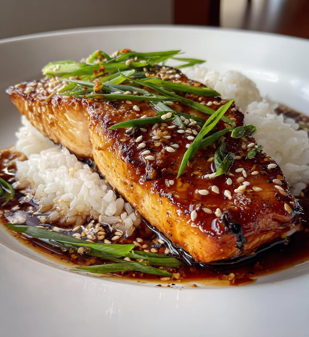 Honey-Soy Glazed Salmon with Steamed Jasmine Rice
