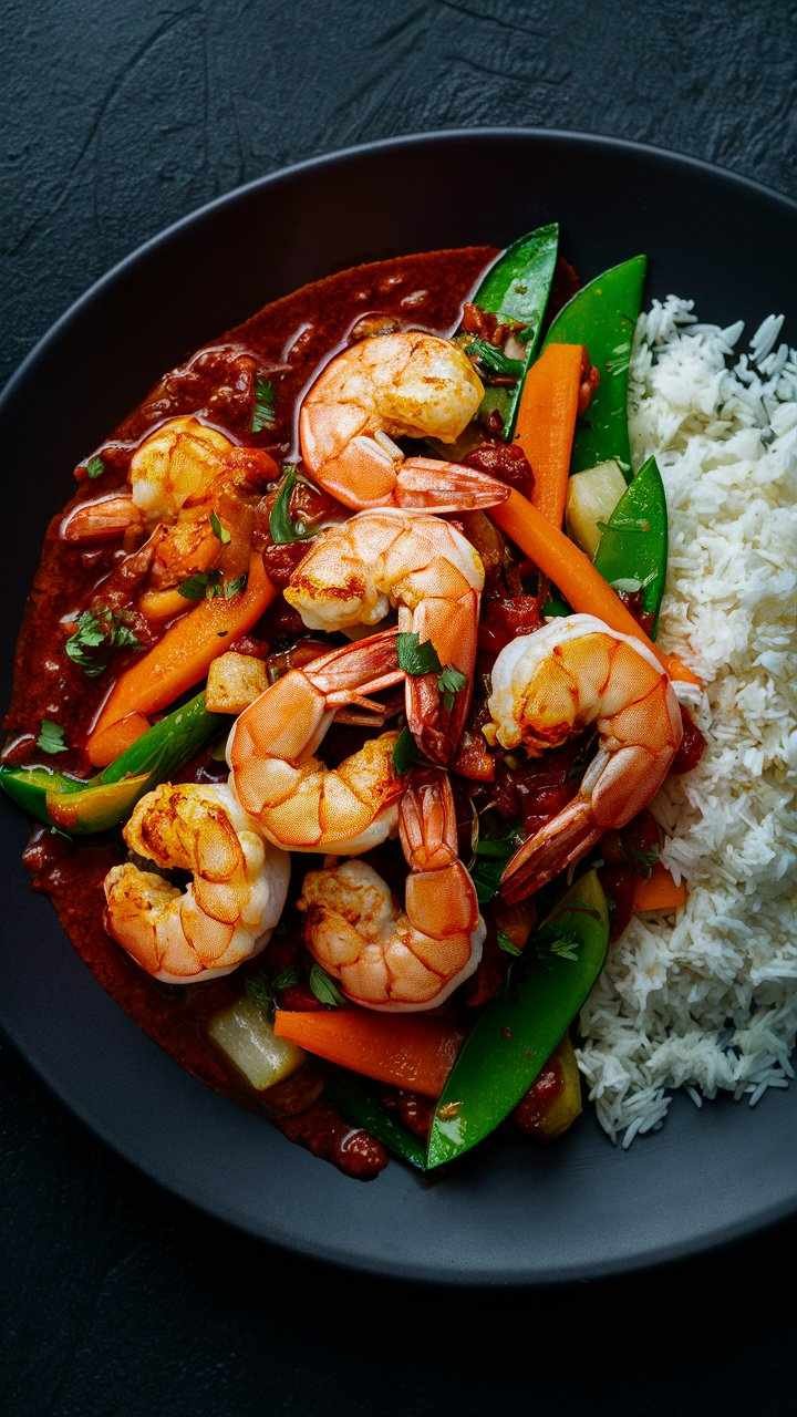 Spicy Regional Acceptance Shrimp Stir Fry