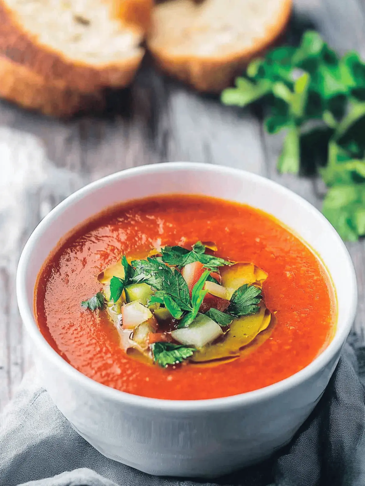 Negroni-Inspired Tomato and Gin Gazpacho