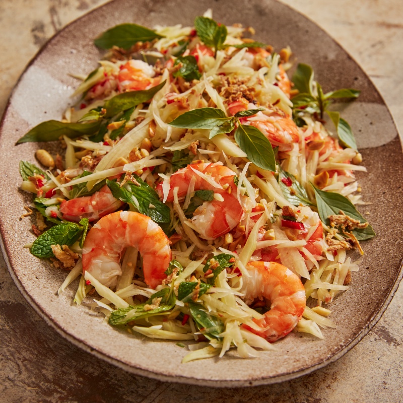Fermented Fish and Green Papaya Salad