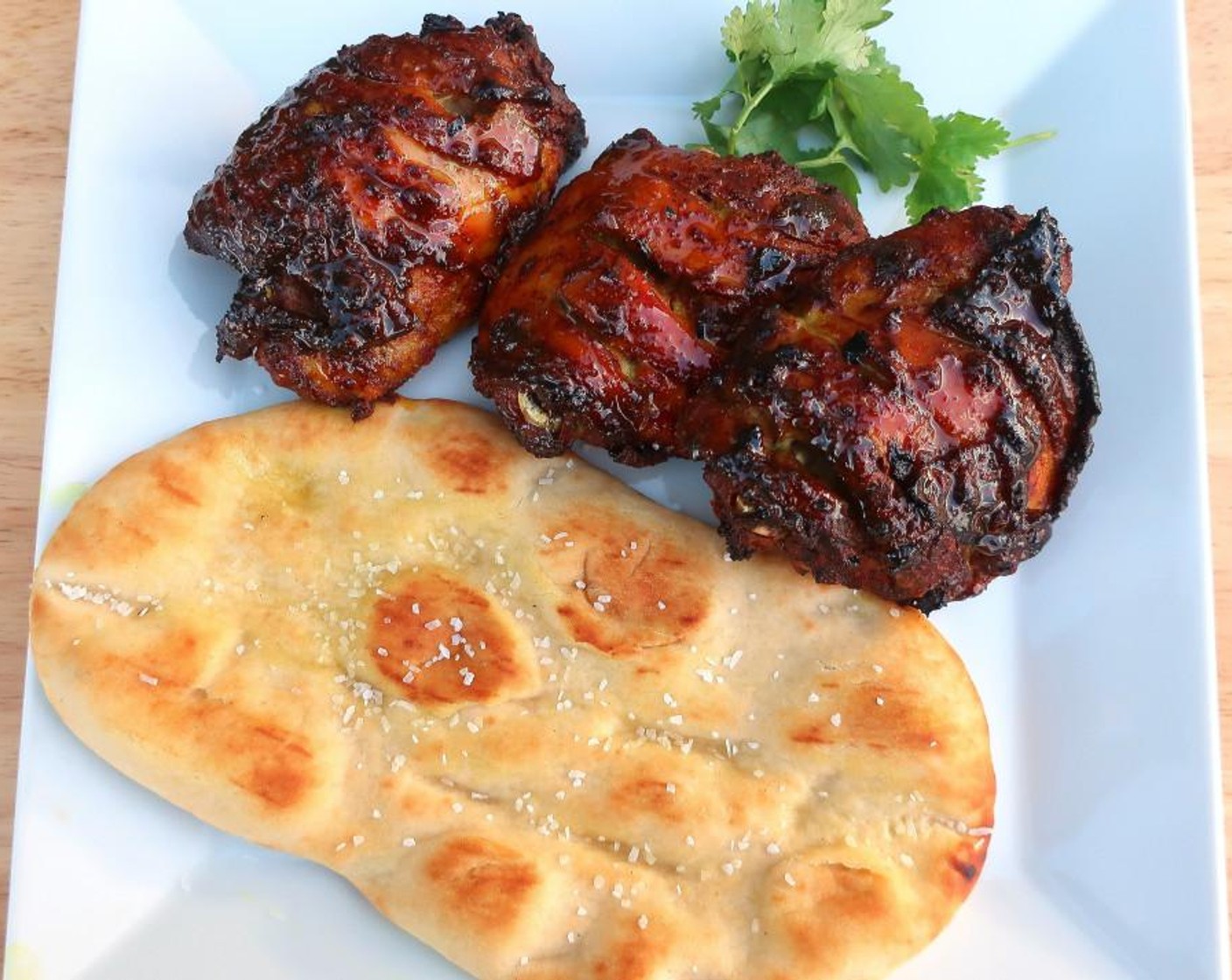 Tandoori-Spiced Chicken with Fresh Naan Bread
