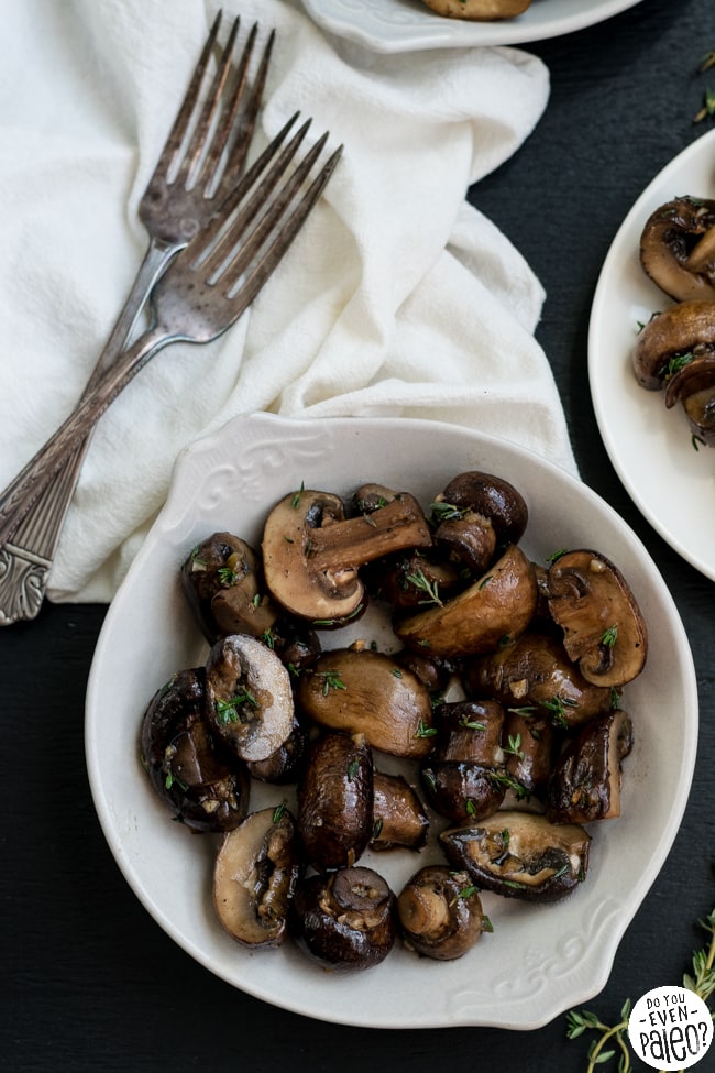 Sautéed Garlic Mushrooms with Fresh Thyme