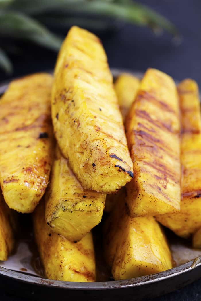 Cachaça-Infused Grilled Pineapple with Cinnamon Sugar