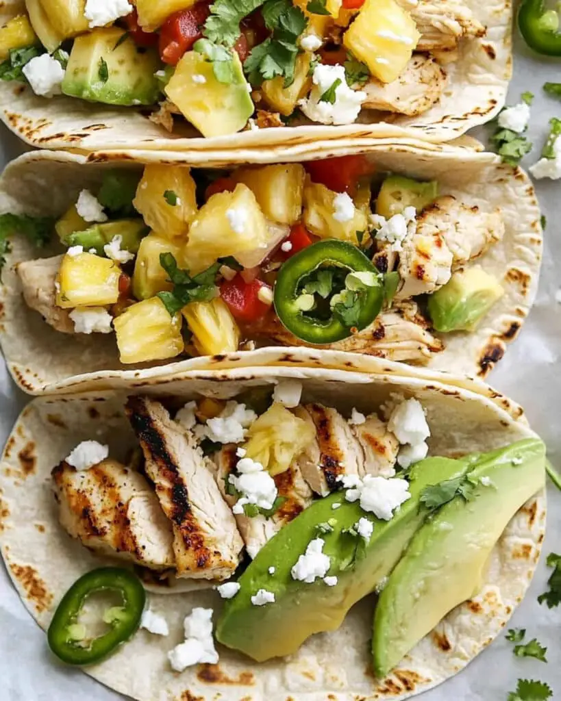 Charred Chipotle Chicken Tacos with Pineapple Salsa