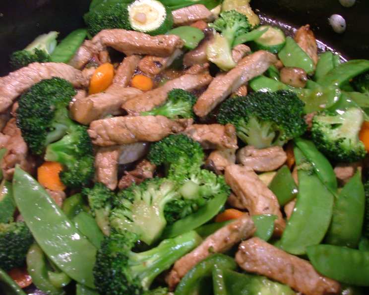 Stovetop Pork Stir-Fry with Ginger and Snow Peas