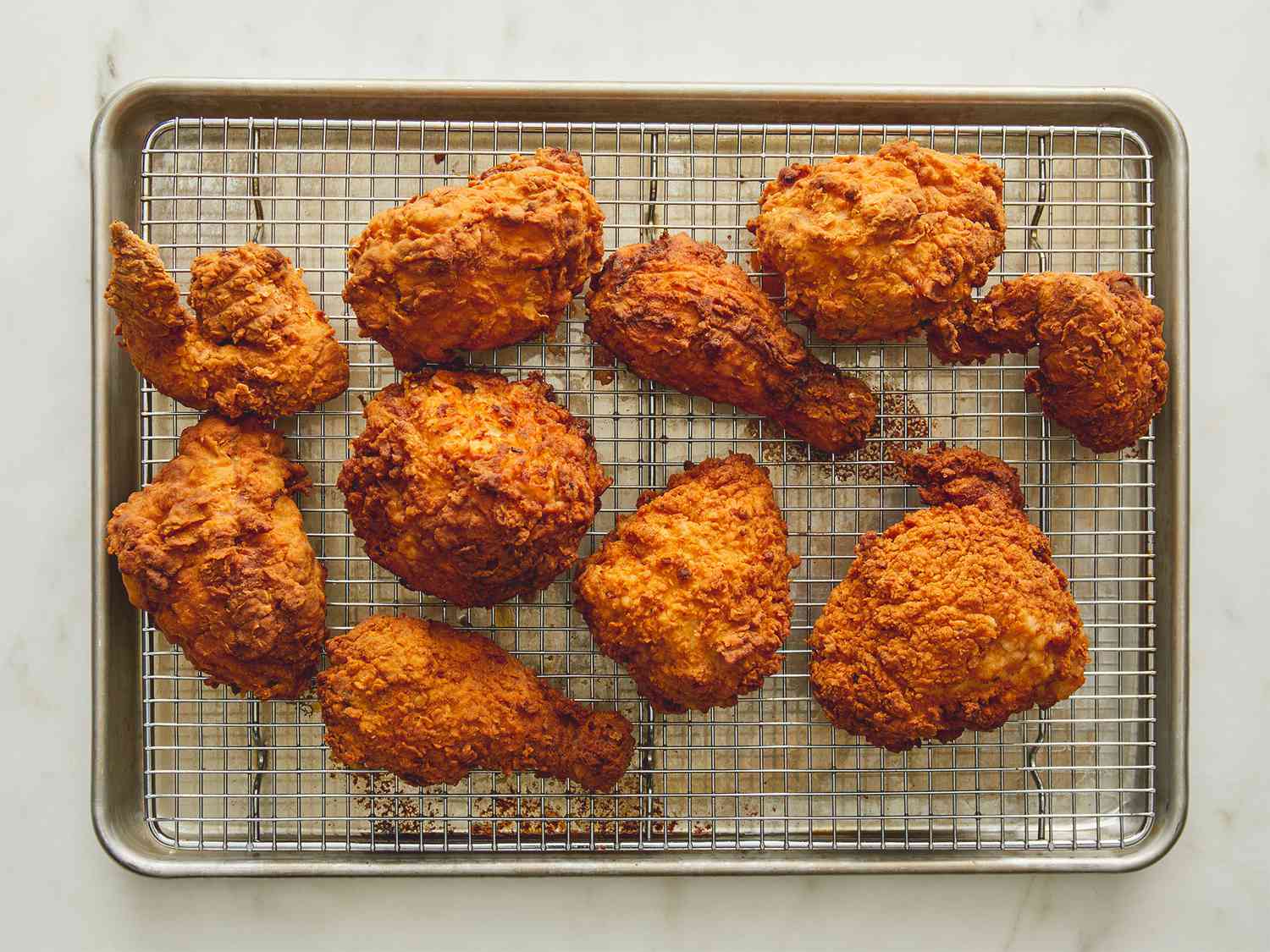 Buttermilk-Brined Fried Chicken with Spiced Cajun Rub