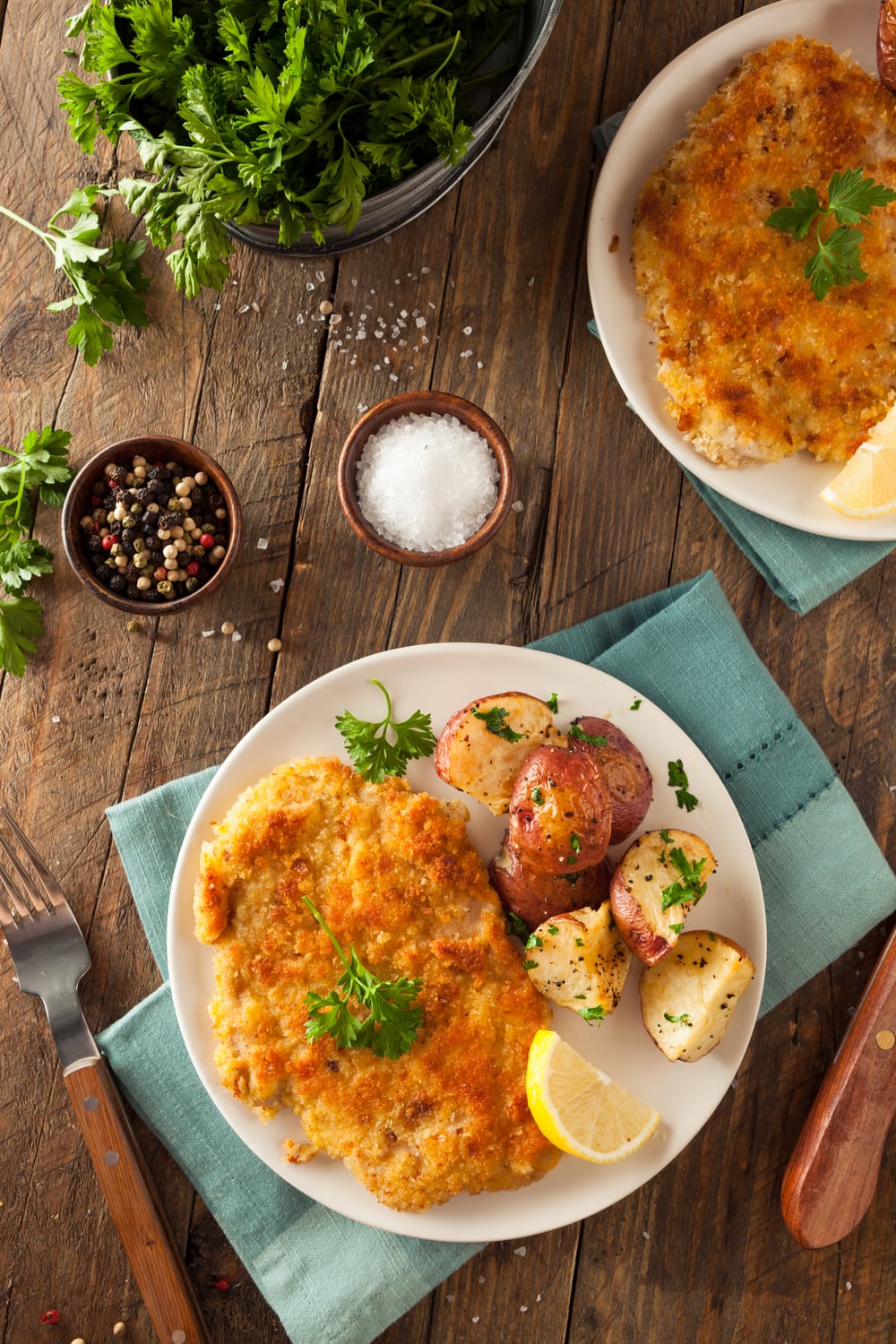 Sautéed Wiener Schnitzel with Lemon-Parsley Butter