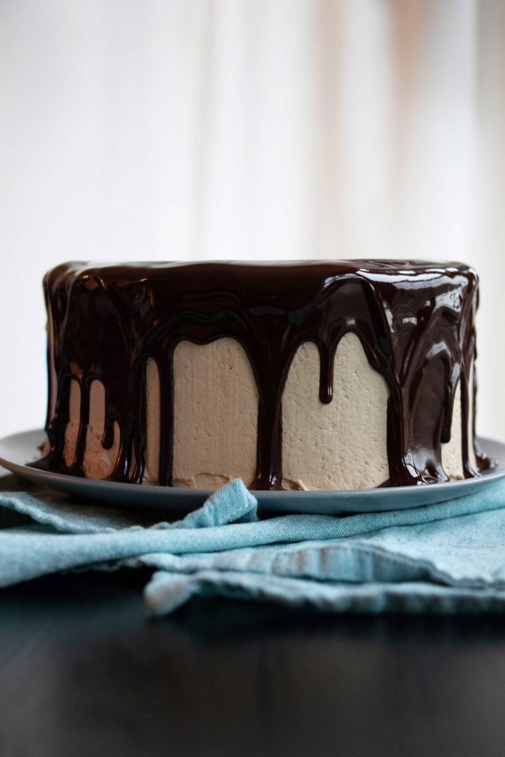 Viennese Coffee Torte with Dark Chocolate Ganache