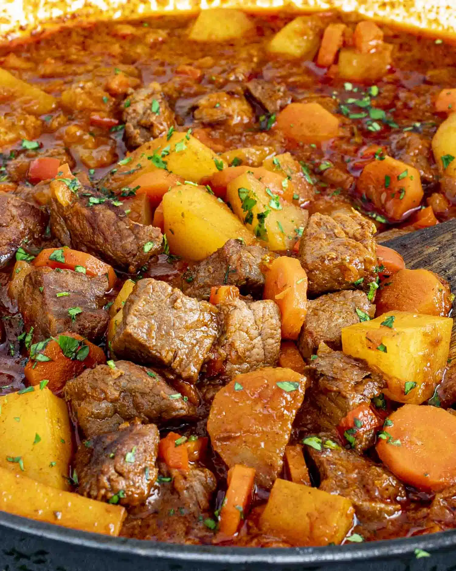 Hearty Beef Goulash with Paprika and Carrots