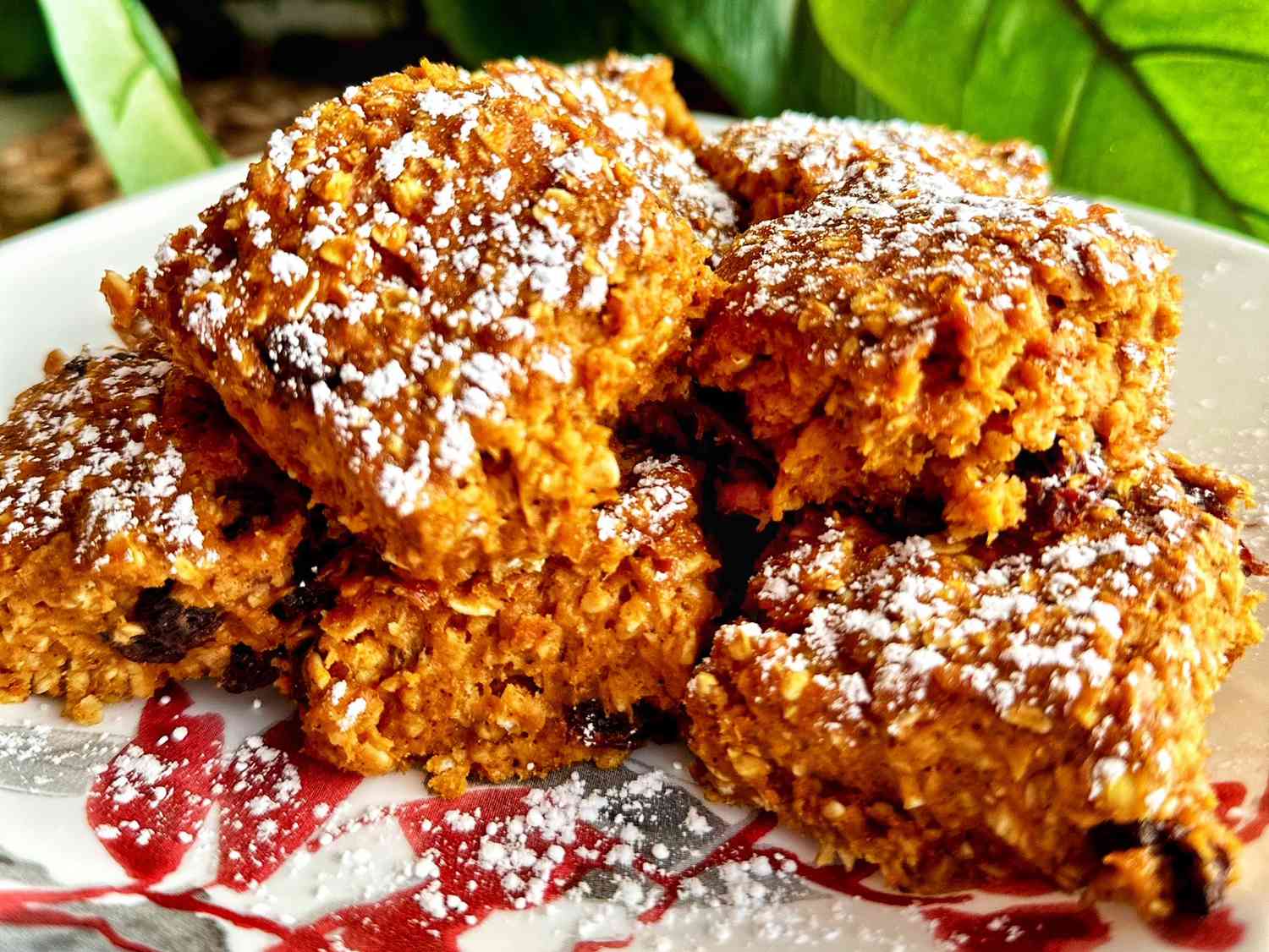 Sweet Pumpkin and Cinnamon Oatmeal Bars