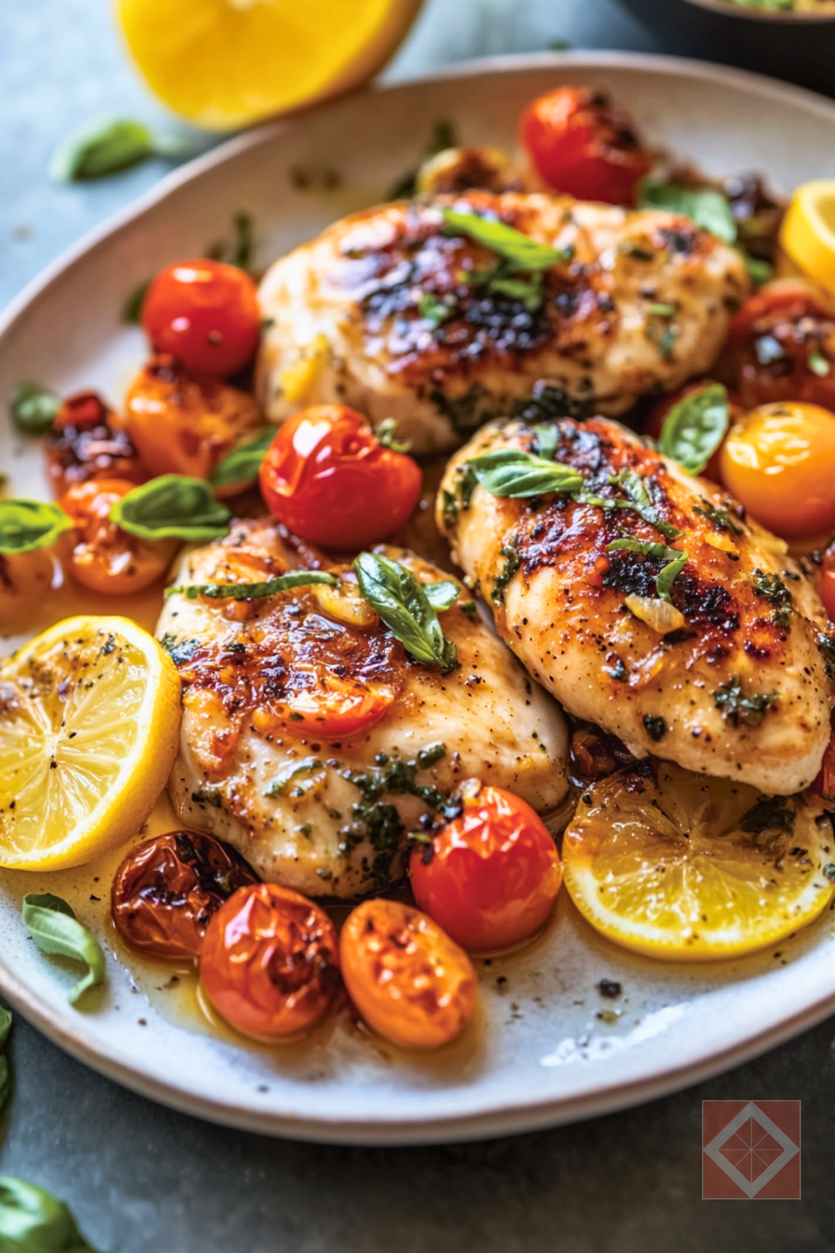Pan-Seared Mediterranean Chicken with Garlic and Lemon