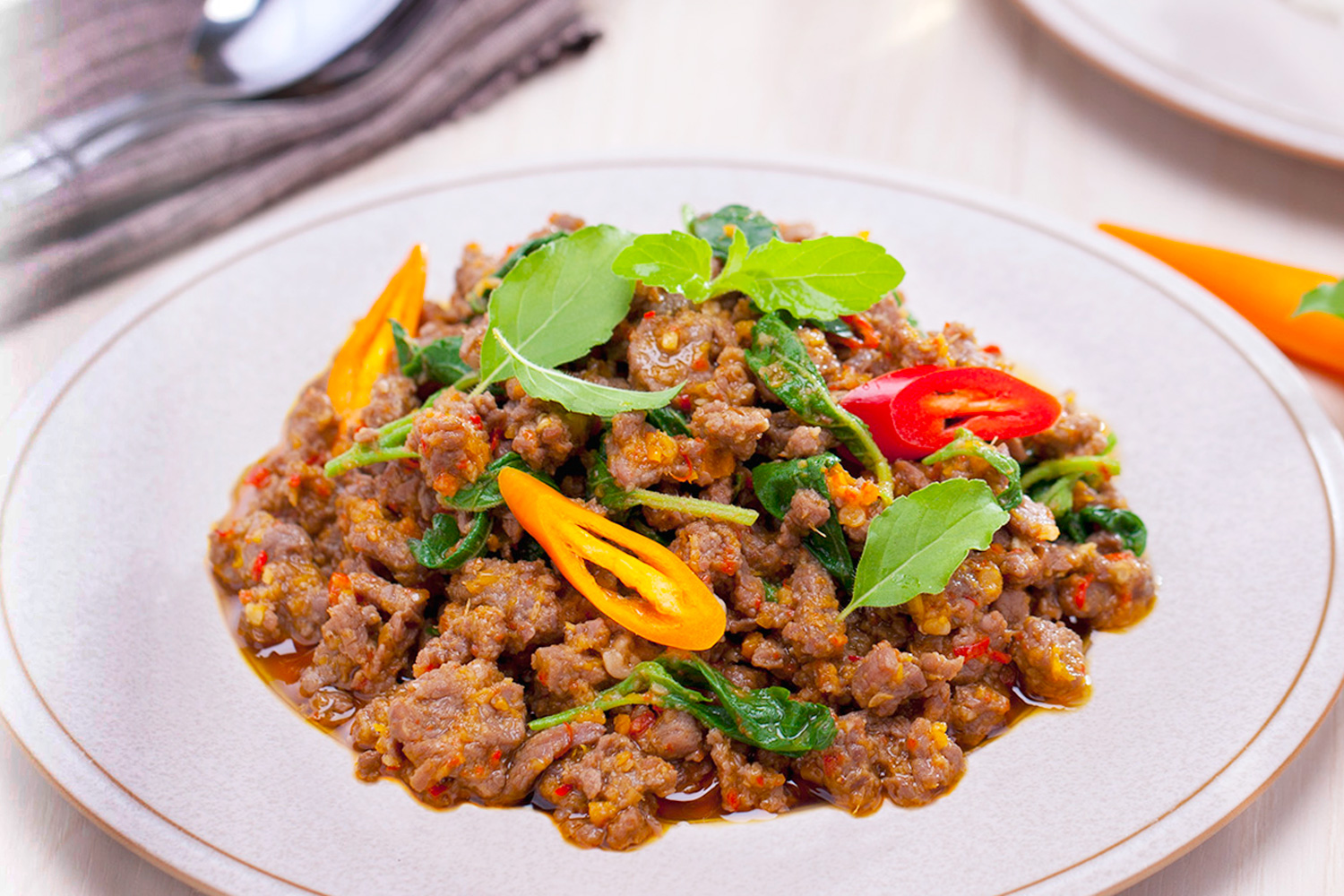 Stir-Fried Spicy Thai Basil Beef