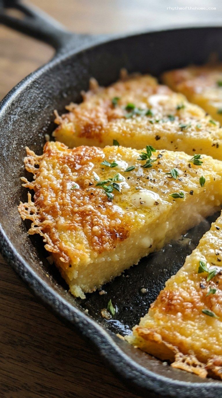 Baked Polenta Gratin with Parmesan and Thyme