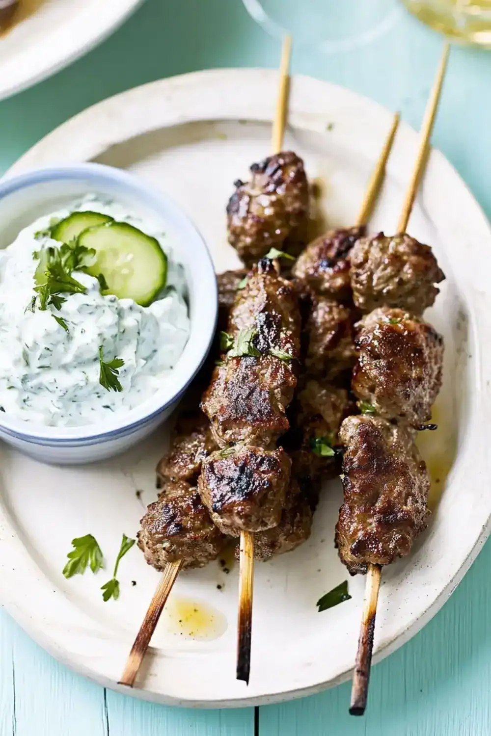 Lamb Kofta Kebabs with Fresh Herb Tzatziki