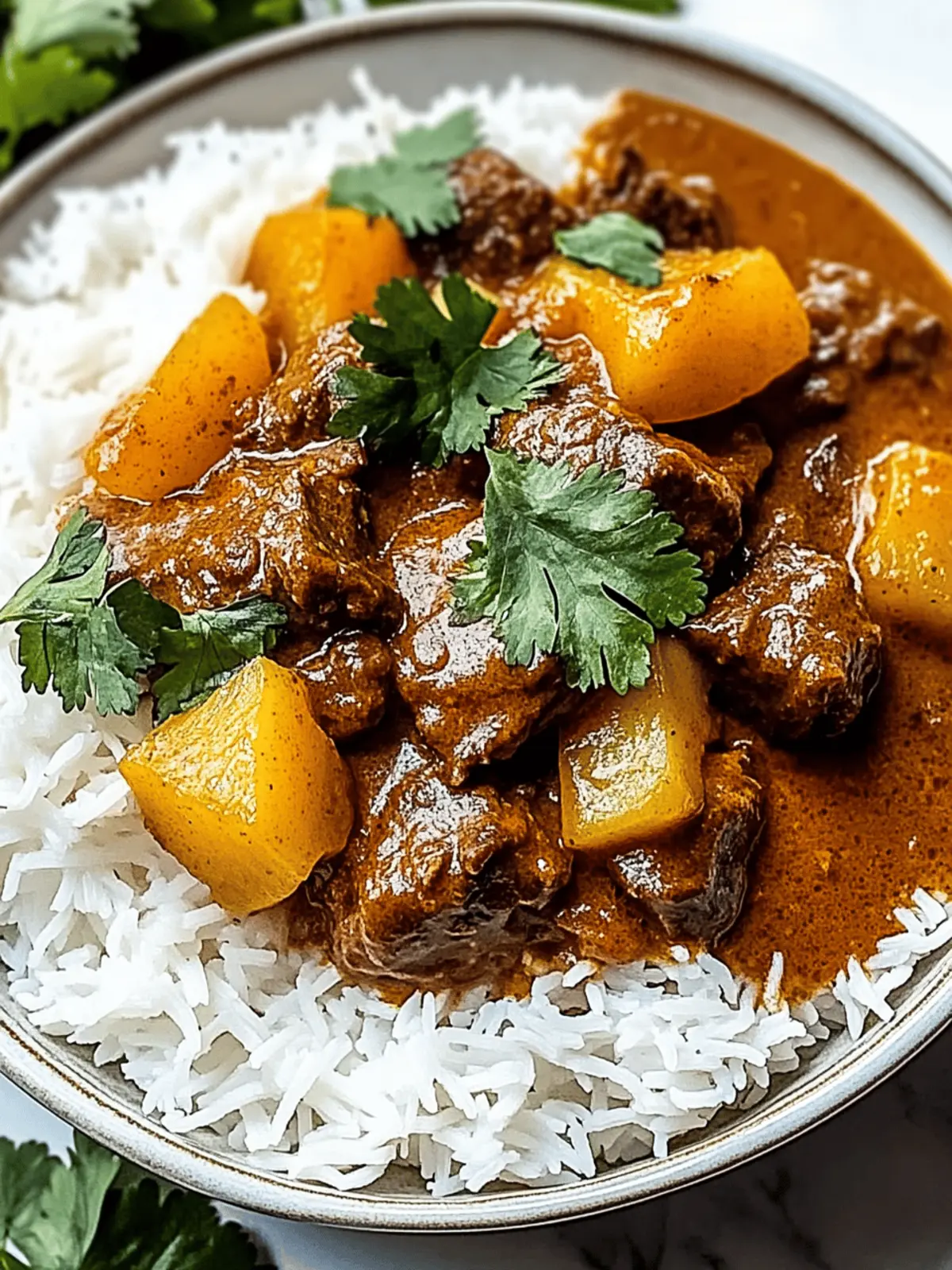 Slow-Cooked Beef Curry with Coconut and Turmeric