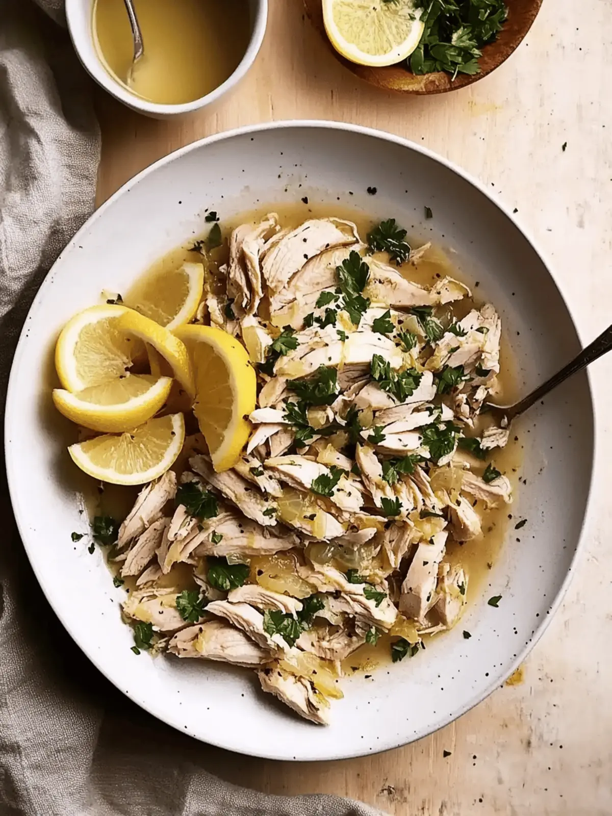 Slow-Cooker Lemon Garlic Chicken with White Beans