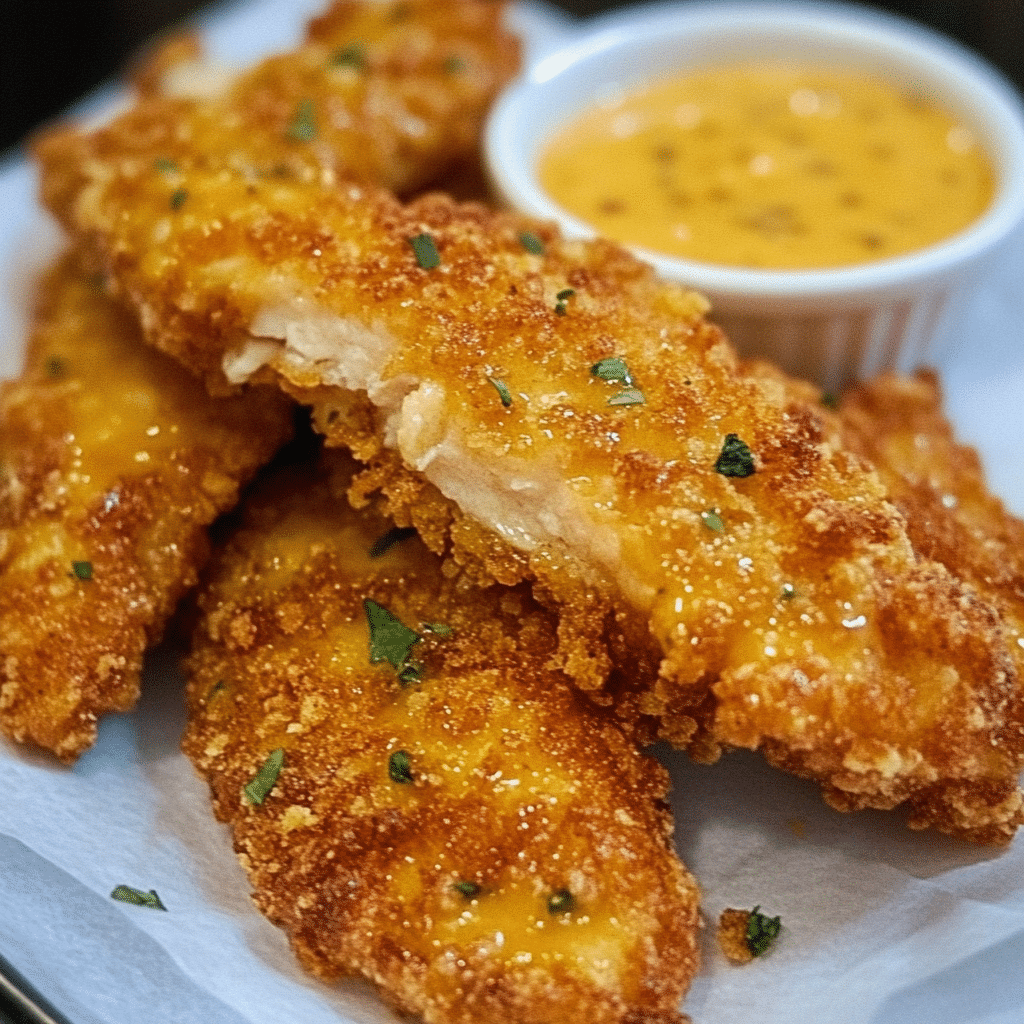 Recliner Lounge Chicken Tenders with Spicy Honey Mustard