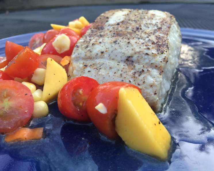 Grilled Mahi-Mahi with Mango-Habanero Salsa