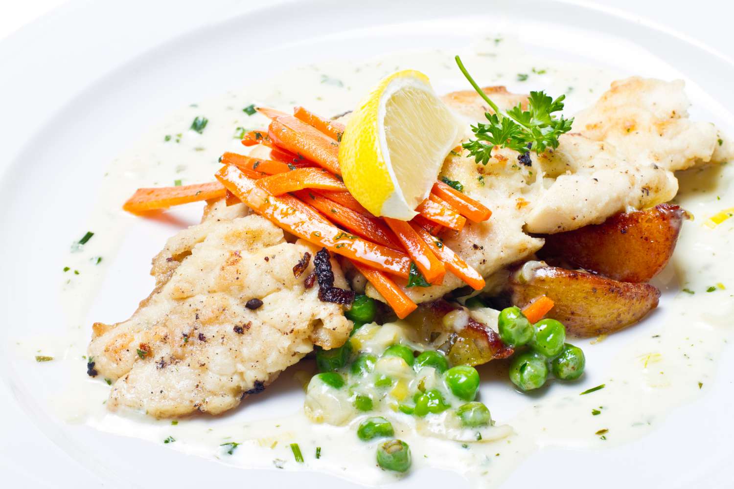 Pan-Seared Nordic Trout with Lemon-Dill Cream Sauce