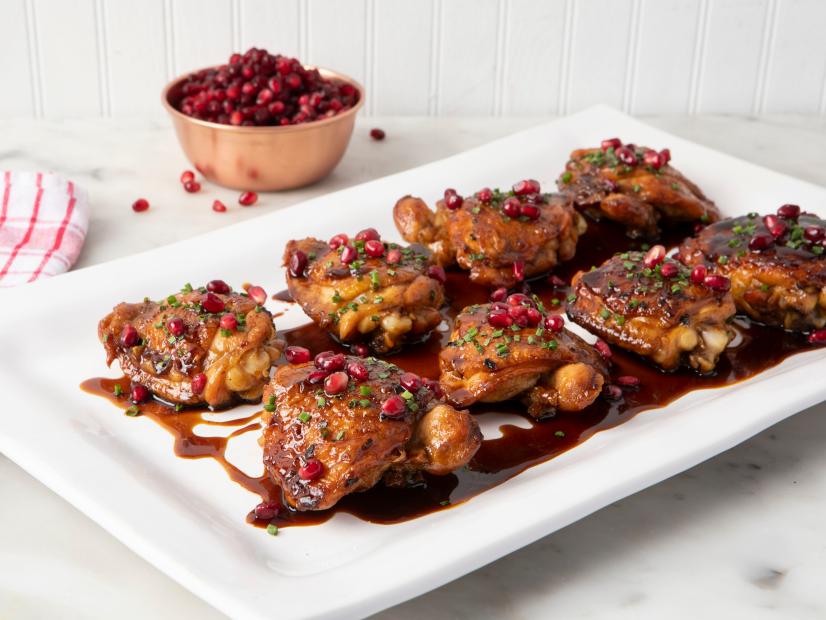 Slow-Cooked Chicken with Tahini and Pomegranate Molasses