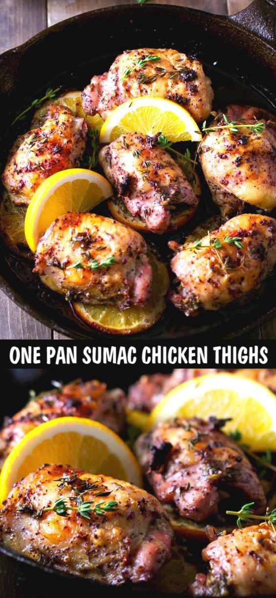 Pan-Seared Chicken Thighs with Garlic Yogurt and Sumac