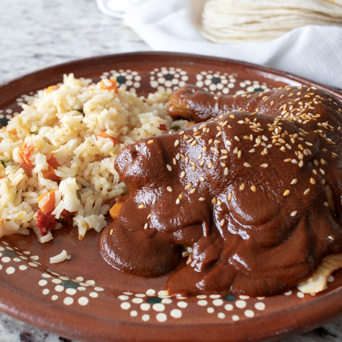 Hispanic-Inspired Mole & Masa Cakes