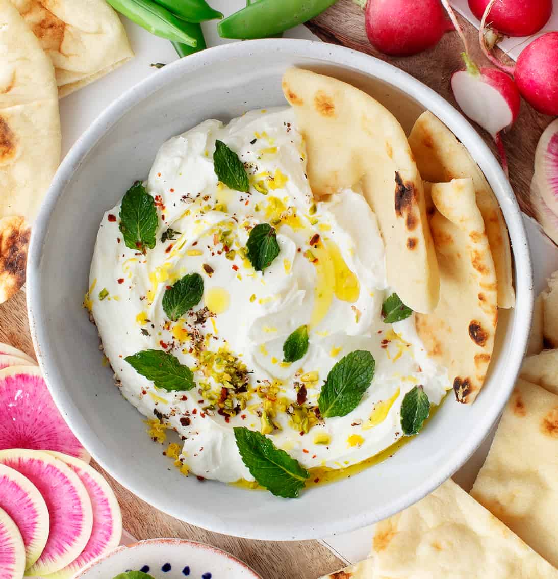 Labneh with Za’atar and Olive Oil Drizzle