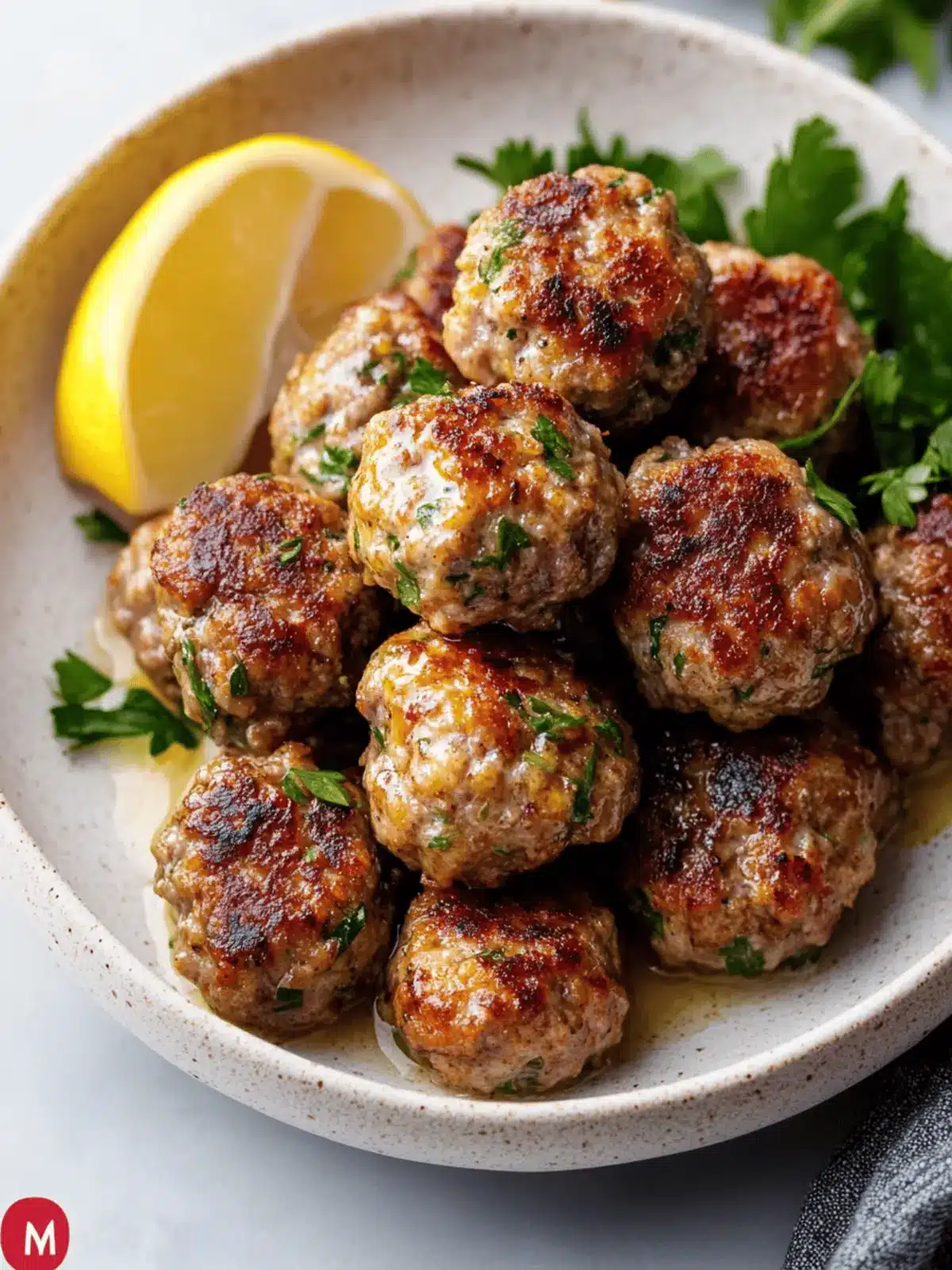Pan-Fried Greek Keftedes with Fresh Herbs