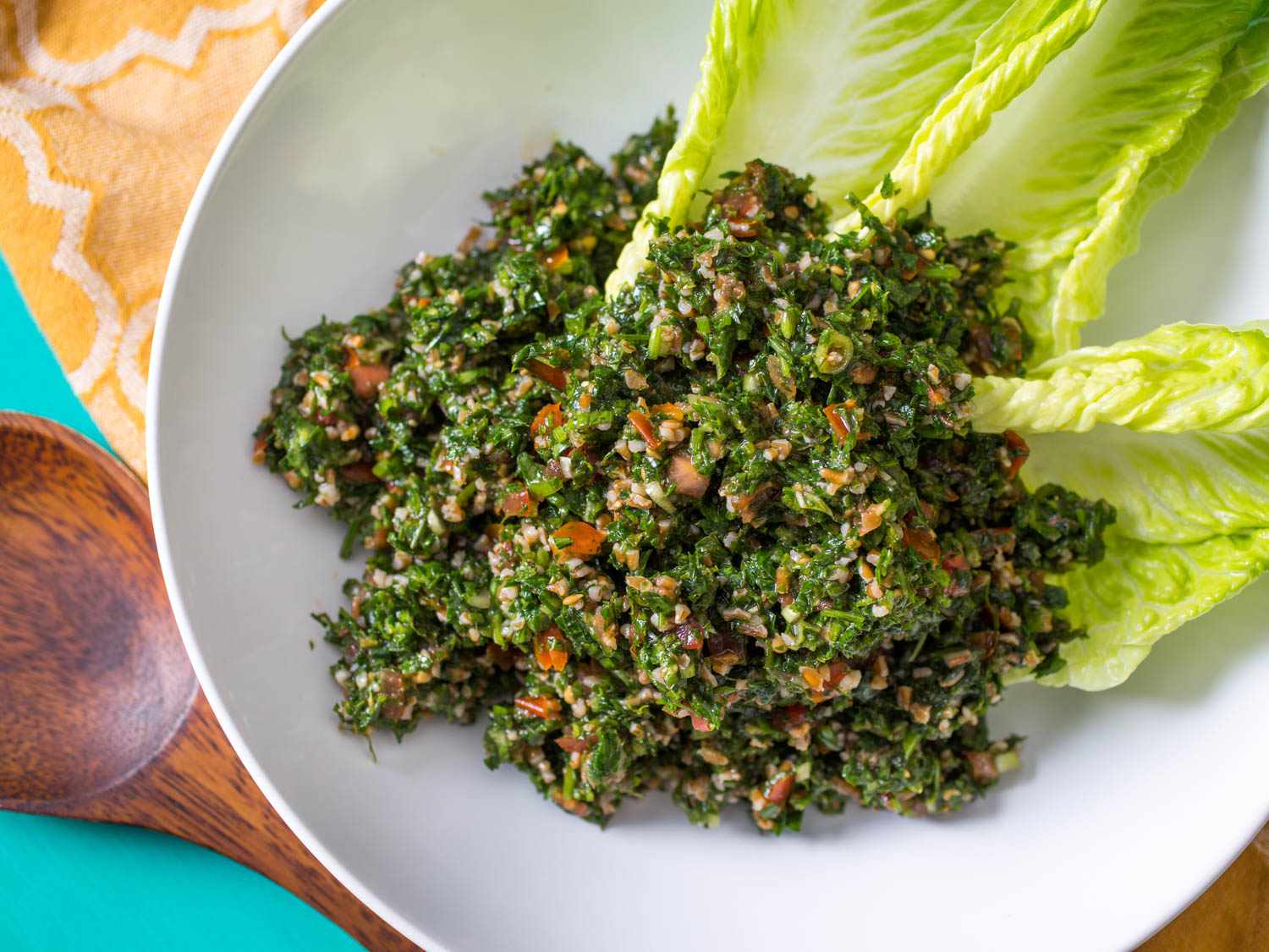 Toasted Pine Nut and Herb Tabbouleh Salad with Fresh Mint