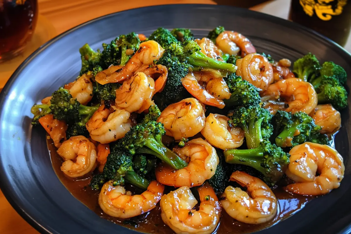 Quick Stir-Fried Shrimp and Broccoli with Garlic Soy Sauce