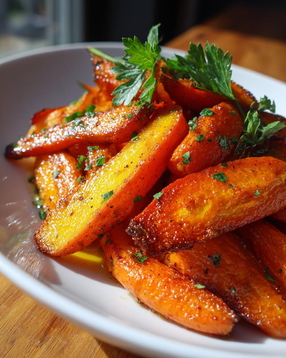 Spiced Honey-Glazed Carrots with Toasted Sesame and Fresh Parsley