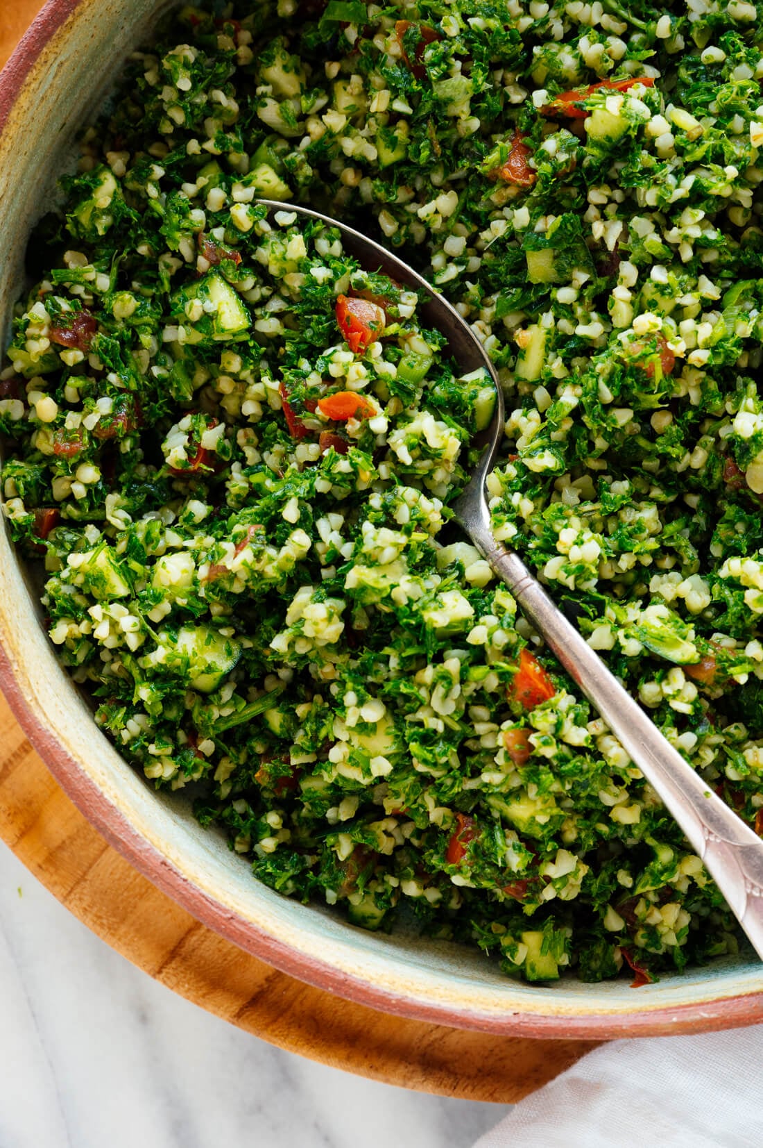 Fresh Tabbouleh with Parsley and Bulgur